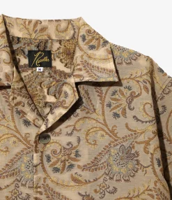 Cabana Shirt - Beige - Paisley Jacquard