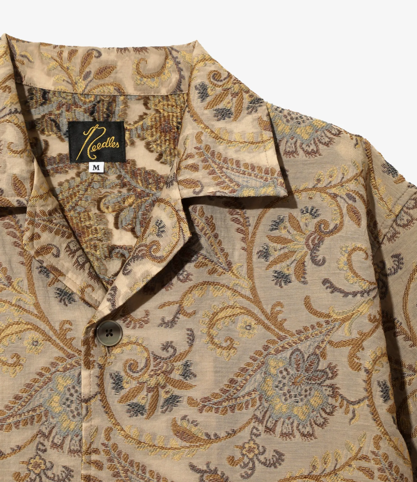 Cabana Shirt - Beige - Paisley Jacquard