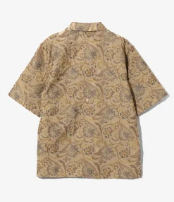 Cabana Shirt - Beige - Paisley Jacquard