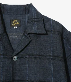 Cabana Shirt - Blue - Paisley Jacquard