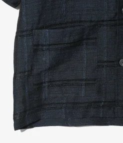 Cabana Shirt - Blue - Paisley Jacquard