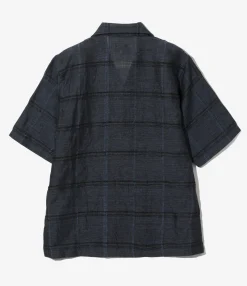 Cabana Shirt - Blue - Paisley Jacquard