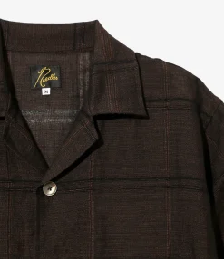 Cabana Shirt - Brown - Plaid Jacquard