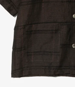 Cabana Shirt - Brown - Plaid Jacquard