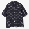Cabana Shirt - Dot - 6oz Printed Indigo Kasuri