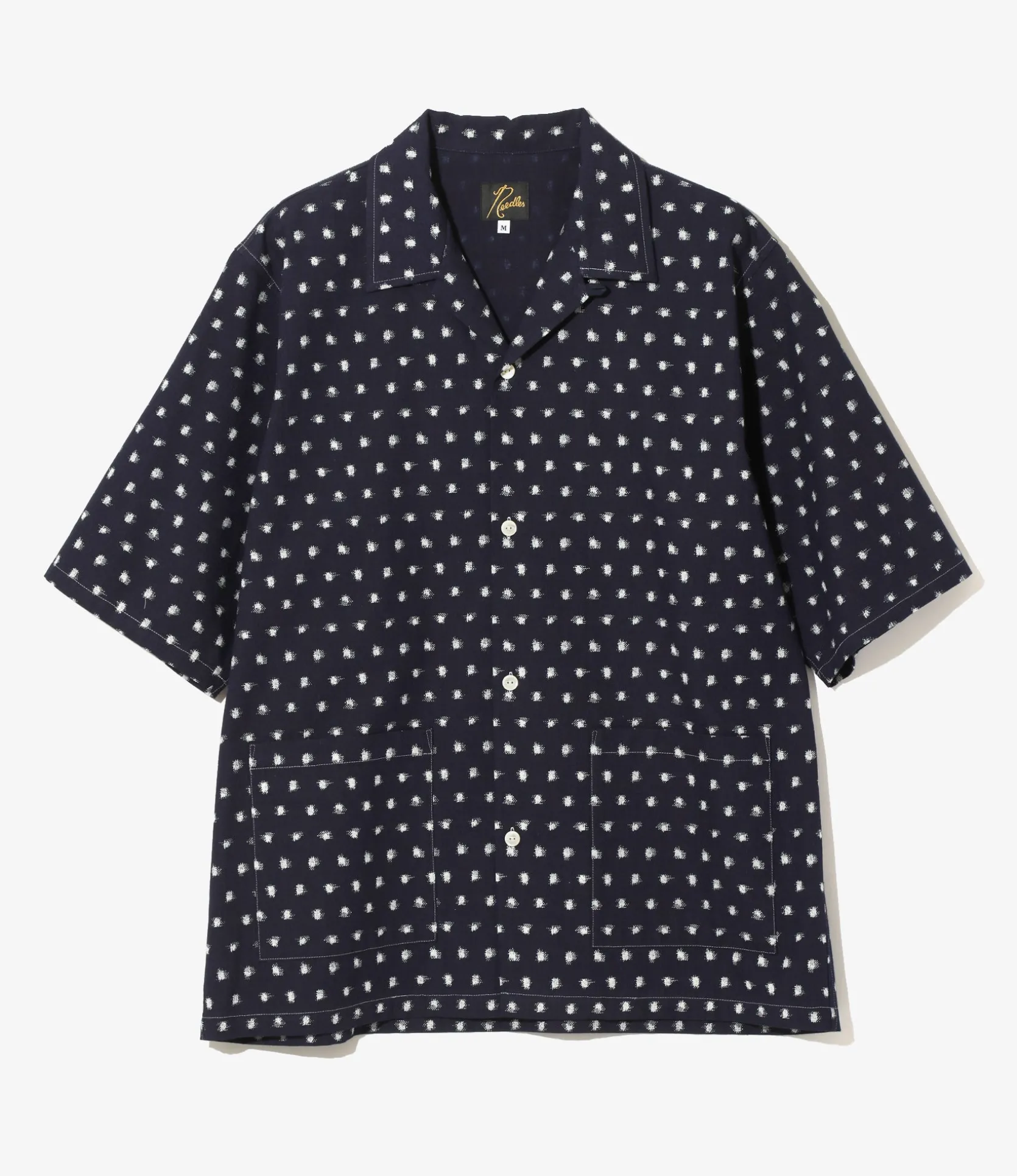 Cabana Shirt - Dot - 6oz Printed Indigo Kasuri