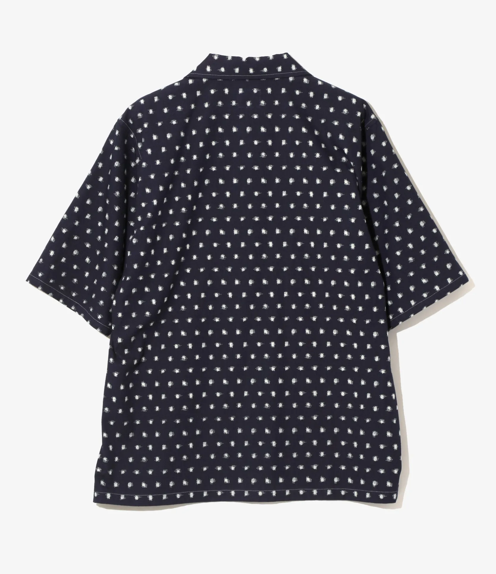 Cabana Shirt - Dot - 6oz Printed Indigo Kasuri