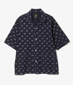 Cabana Shirt - Papillon - 6oz Printed Indigo Kasuri