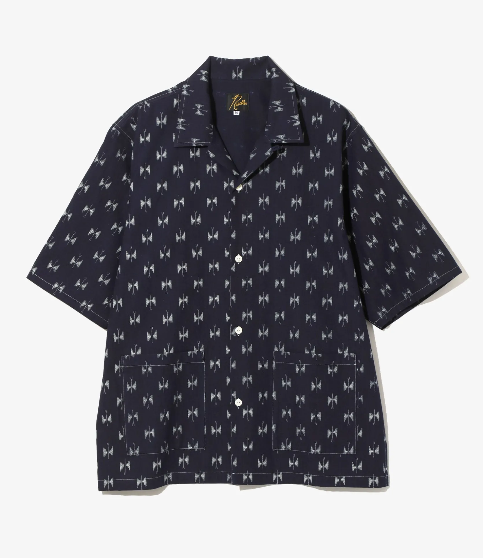 Cabana Shirt - Papillon - 6oz Printed Indigo Kasuri