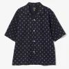 Cabana Shirt - Plaid - 6oz Printed Indigo Kasuri