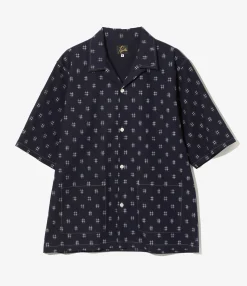 Cabana Shirt - Plaid - 6oz Printed Indigo Kasuri