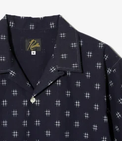 Cabana Shirt - Plaid - 6oz Printed Indigo Kasuri