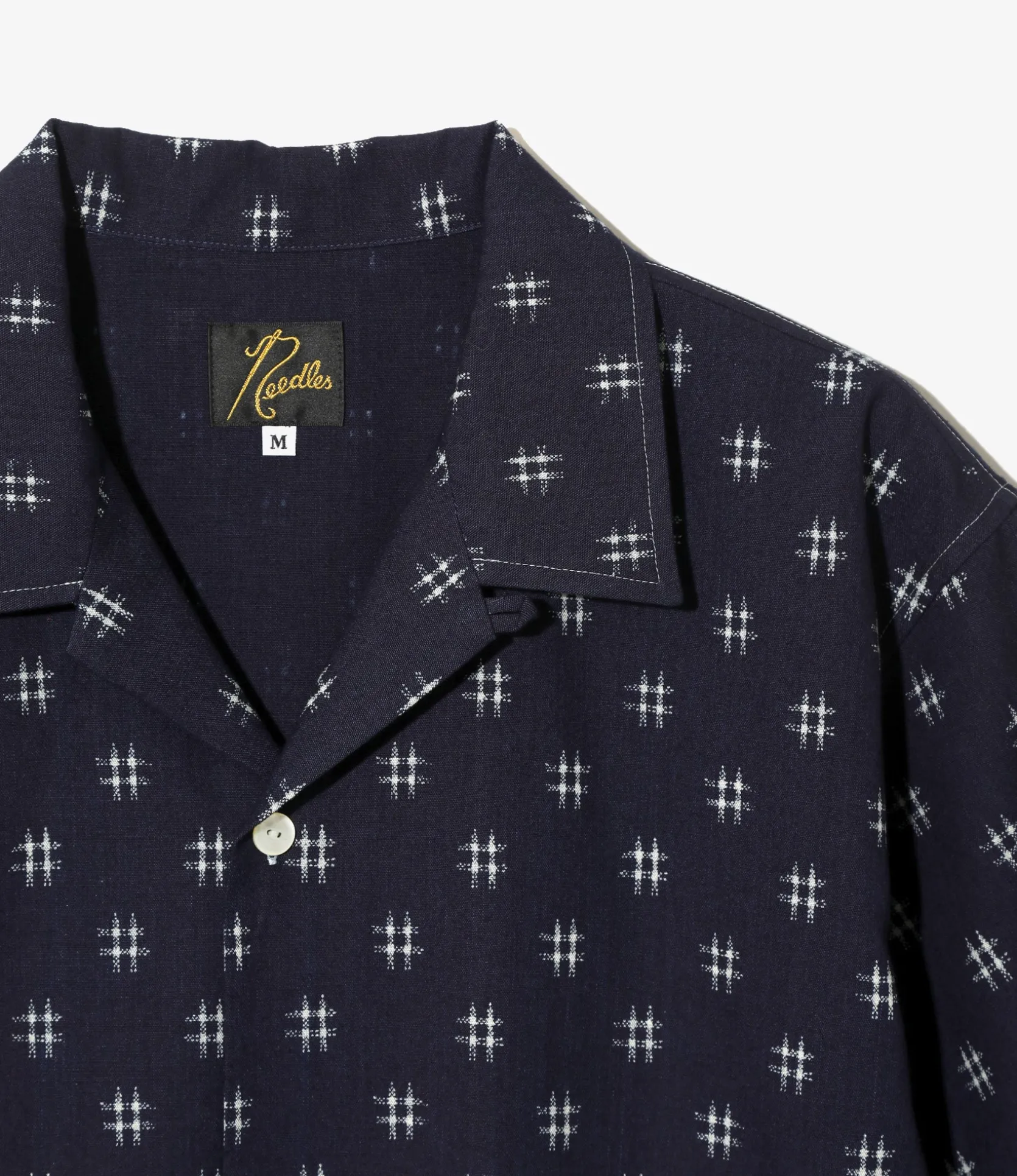 Cabana Shirt - Plaid - 6oz Printed Indigo Kasuri