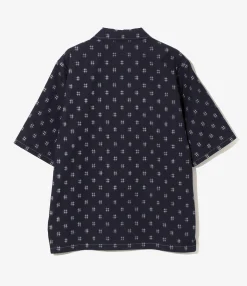 Cabana Shirt - Plaid - 6oz Printed Indigo Kasuri