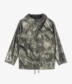 Cagoule - Silver Nylon Shadow Print