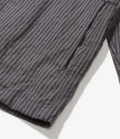 Cagoule Shirt - Charcoal / Grey LC Stripe