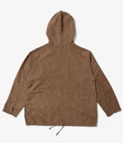 Cagoule Shirt - Khaki Polyester Lt. Weight Fake Suede