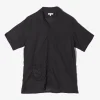 Camp Shirt - Black Handkerchief Linen