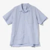 Camp Shirt - Nepenthes Special - Lt. Blue Cotton Seersucker
