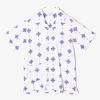 Camp Shirt - White CP Crest Embroidery