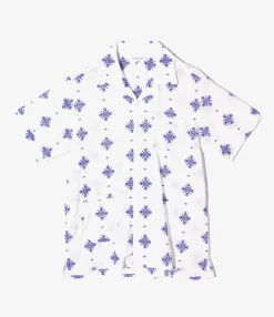 Camp Shirt - White CP Crest Embroidery