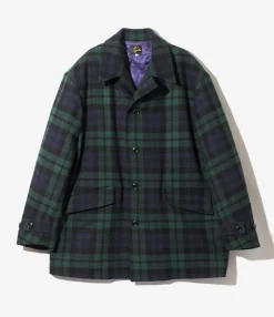 Car Coat - Blackwatch - Wool Tartan Plaid