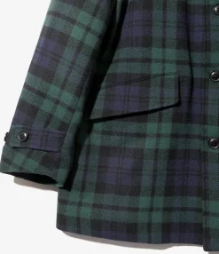 Car Coat - Blackwatch - Wool Tartan Plaid
