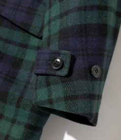 Car Coat - Blackwatch - Wool Tartan Plaid