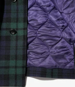 Car Coat - Blackwatch - Wool Tartan Plaid