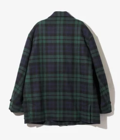 Car Coat - Blackwatch - Wool Tartan Plaid