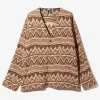 Cardigan Jacket - Bordeaux - AC/R/W/N Zigzag Stripe Jq.