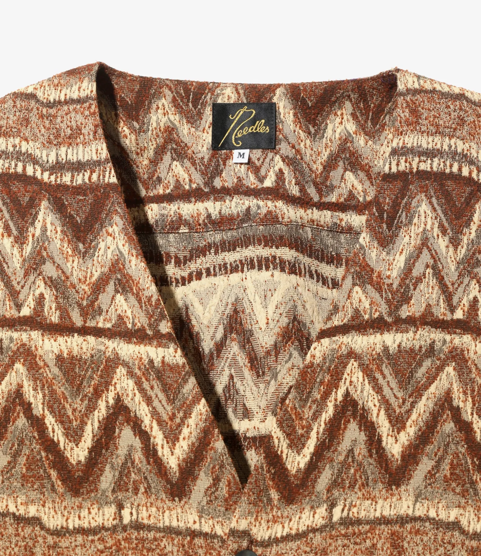 Cardigan Jacket - Bordeaux - AC/R/W/N Zigzag Stripe Jq.