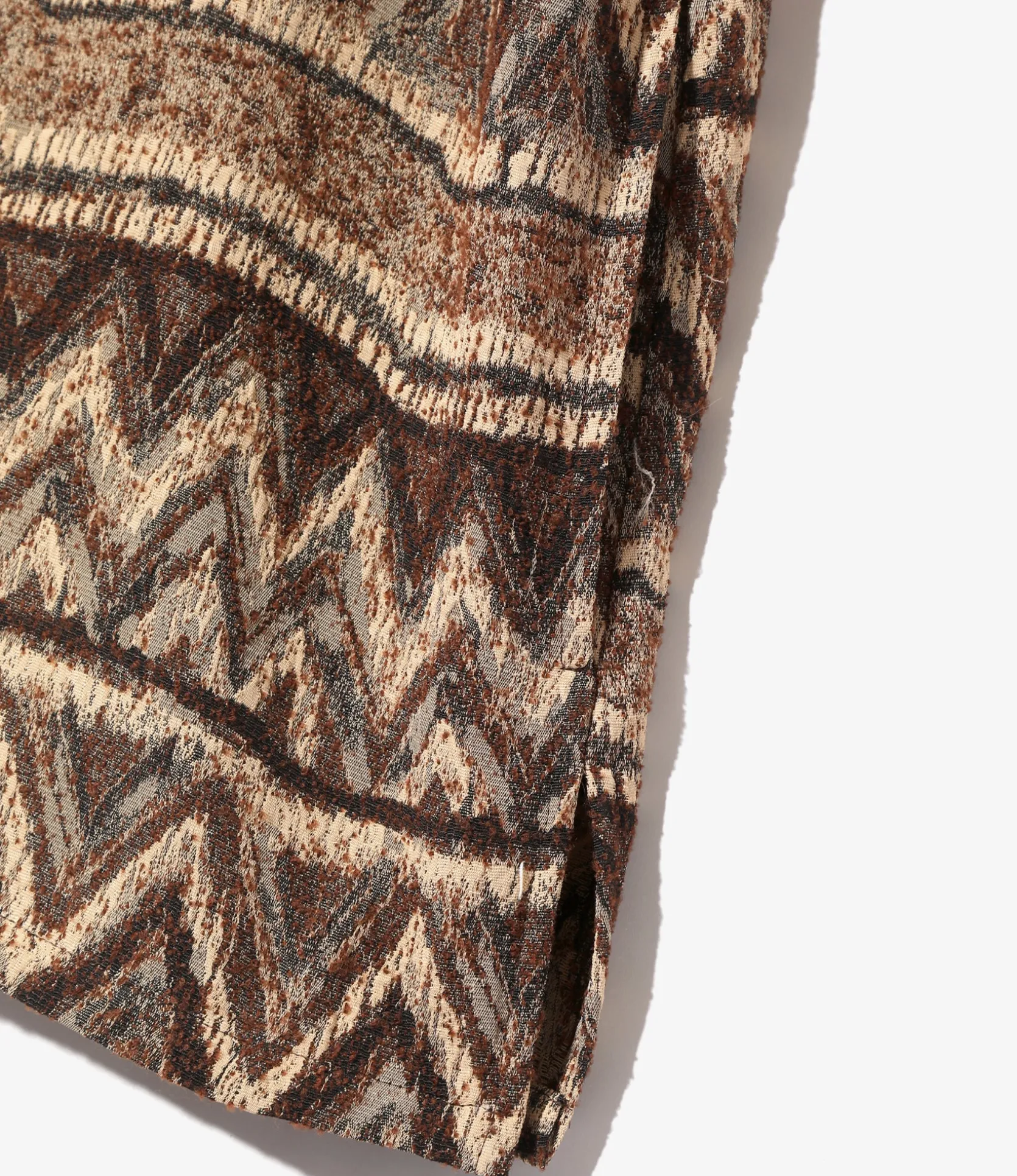 Cardigan Jacket - Brown - AC/R/W/N Zigzag Stripe Jq.