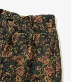 Carlyle Pant - Black/Gold CP Floral Jacquard