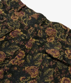 Carlyle Pant - Black/Gold CP Floral Jacquard