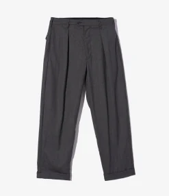 Carlyle Pant - Charcoal Tropical Wool