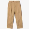 Carlyle Pant - Khaki Cotton Superfine Poplin
