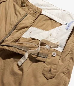 Carlyle Pant - Khaki Cotton Superfine Poplin