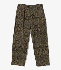 Carlyle Pant - Nepenthes Special - Black Cotton Paisley Print