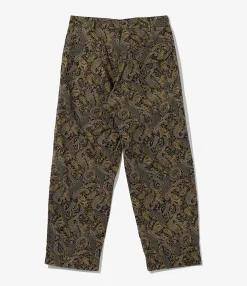 Carlyle Pant - Nepenthes Special - Black Cotton Paisley Print