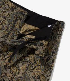 Carlyle Pant - Nepenthes Special - Black Cotton Paisley Print