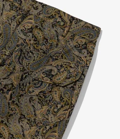 Carlyle Pant - Nepenthes Special - Black Cotton Paisley Print