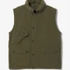 Carmel Vest - Olive - Nylon Oxford