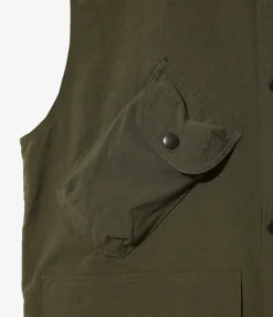 Carmel Vest - Olive - Nylon Oxford