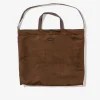 Carry All Tote - Brown Polyester Fake Suede
