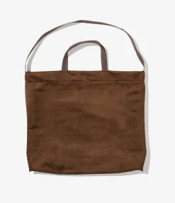 Carry All Tote - Brown Polyester Fake Suede