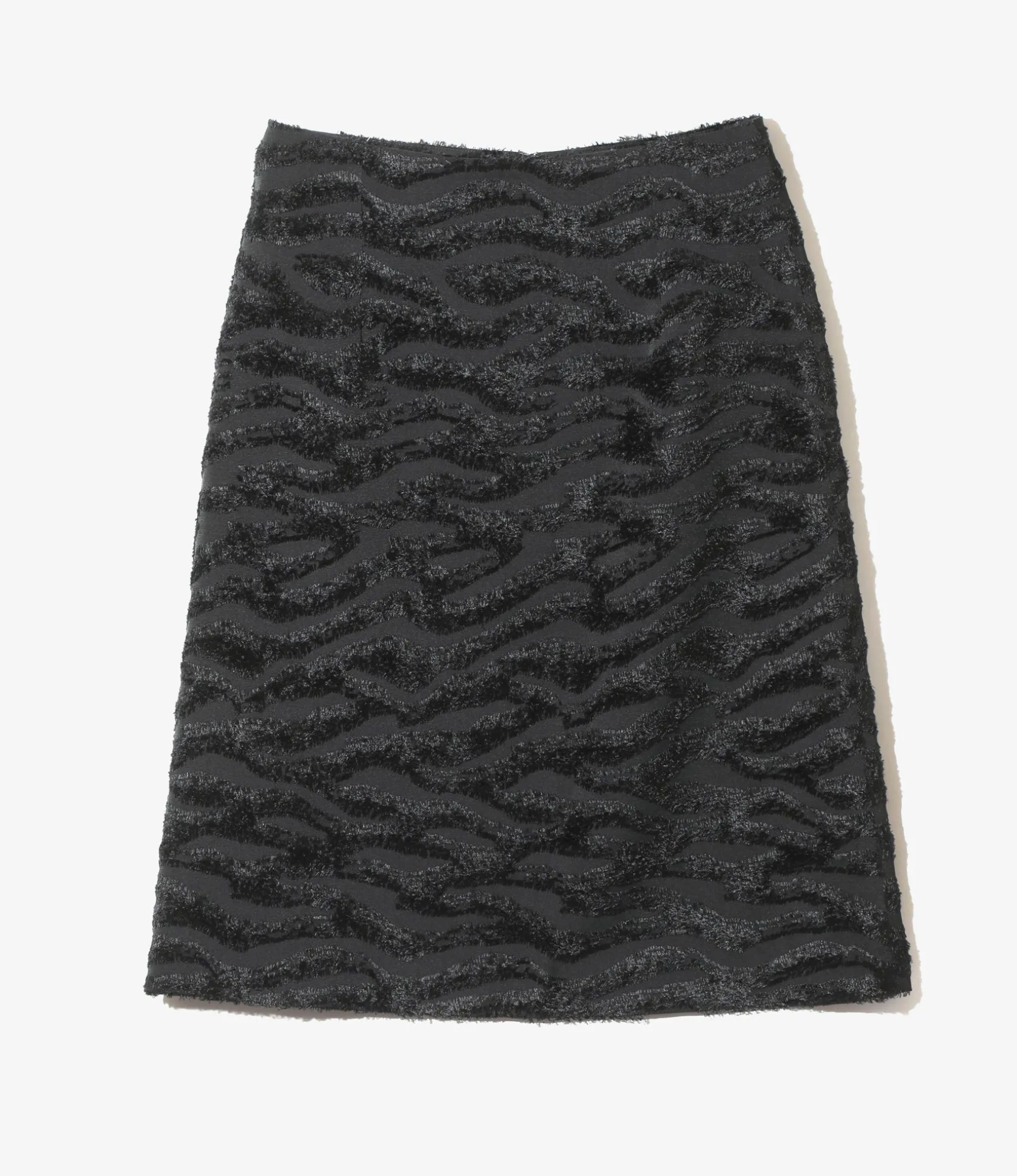 C.C. Skirt - Black - Poly Zebra Cut Jq.