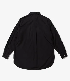 19 Century BD Shirt - Black 100's 2Ply Cotton Broadcloth