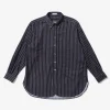 19 Century BD Shirt - Navy Regimental Stripe Printed Corduroy