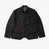 Chelsea Jacket - Black Cotton Brushed Herringbone
